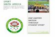 UNIVERSITY SPORT SOUTH AFRICA Presentation prepared for Portfolio Committee on Sport and Recreation, Parliament of the Republic of South Africa ONE UNIFIED