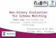 Tomer Sagi and Avigdor Gal Technion - Israel Institute of Technology Non-binary Evaluation for Schema Matching Presentation @ ER 2012 October 2012, Florence