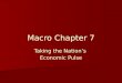 Macro Chapter 7 Taking the Nation’s Economic Pulse