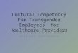 Cultural Competency for Transgender Employeesfor Healthcare Providers Job Corps Health and Wellness Conference