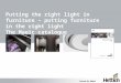 Putting the right light in furniture – putting furniture in the right light The Magic catalogue