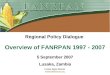 Lindiwe Majele Sibanda lmsibanda@fanrpan.org Overview of FANRPAN 1997 - 2007 5 September 2007 Lusaka, Zambia Regional Policy Dialogue