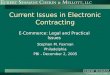 Current Issues in Electronic Contracting Stephen M. Foxman Philadelphia PBI - December 2, 2005 E-Commerce: Legal and Practical Issues