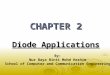 1 CHAPTER 2 Diode Applications By: Nur Baya Binti Mohd Hashim School of Computer and Communication Engineering
