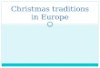 Christmas traditions in Europe. SPAIN 8th December begins Christmas atmosphere. This day the Spanish celebrate the Feast of the Immaculate Conception