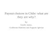 Payout choices in Chile: what are they are why? by Estelle James, Guillermo Martinez and Augusto Iglesias