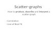 Scatter-graphs How to produce, describe and interpret a scatter-graph - Correlation - Line of Best Fit