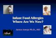 Infant Food Allergies Where Are We Now? Janice Joneja Ph.D., RD