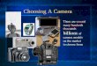 Choosing A Camera There are several many hundreds thousands billions of camera models on the market to choose from