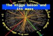 The Higgs boson and its mass. LHC : Higgs particle observation CMS 2011/12 ATLAS 2011/12