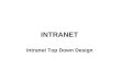 INTRANET Intranet Top Down Design. Definition An intranet is a private computer network based on the communication standards of the Internet