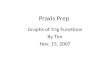Praxis Prep Graphs of Trig Functions By Tim Nov. 15, 2007