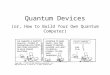 Quantum Devices (or, How to Build Your Own Quantum Computer)