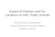 Impact of Charters and Co- Locations on NYC Public Schools CEC District 5 presentation Leonie Haimson, Class Size Matters October 8, 2014