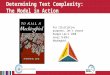 Determining Text Complexity: The Model in Action For illustrative purposes, let’s choose Harper Lee’s 1960 novel To Kill a Mockingbird