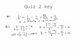 Quiz 2 key. The Euclidean Algorithm (long division)