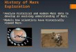 History of Mars Exploration  Analyze historical and modern Mars data to develop an evolving understanding of Mars.  Models how scientists have historically