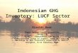 Indonesian GHG Inventory: LUCF Sector Rizaldi Boer Bogor Agricultural University INDONESIA E-mail: rboer@fmipa.ipb.ac.id Consultative Group of Expert: