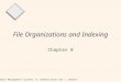 Database Management Systems, R. Ramakrishnan and J. Gehrke1 File Organizations and Indexing Chapter 8