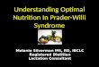 Understanding Optimal Nutrition In Prader-Willi Syndrome Melanie Silverman MS, RD, IBCLC Registered Dietitian Lactation Consultant