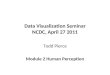 Data Visualization Seminar NCDC, April 27 2011 Todd Pierce Module 2 Human Perception