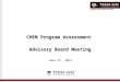 CHEN Program Assessment Advisory Board Meeting June 3 rd, 2012
