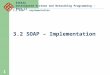 1 EIE424 Distributed Systems and Networking Programming –Part II 3.2 SOAP – Implementation
