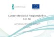 Corporate Social Responsibility For All NATIONAL REVIEW REPORT Croatia CSR For All 1