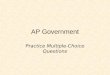 AP Government Practice Multiple-Choice Questions