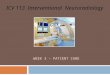 WEEK 3 – PATIENT CARE ICV 113 Interventional Neuroradiology