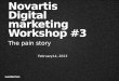 Novartis Digital marketing Workshop #3 The pain story February14, 2013