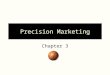 Precision Marketing Chapter 3 Opening thought on careers in team sports marketing… “You may not be paid much (or anything) for the opportunity to break