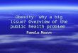 Obesity: why a big issue? Overview of the public health problem Pamela Mason