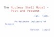 The Nuclear Shell Model – Past and Present Igal Talmi The Weizmann Institute of Science Rehovot Israel