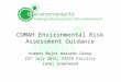 COMAH Environmental Risk Assessment Guidance Humber Major Hazards Group 23 rd July 2015, CATCH Facility Janet Greenwood