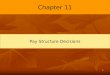 1 Chapter 11 Pay Structure Decisions. 2 Introduction What is the importance of pay from the employer point of view? What is the importance of pay from