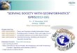 “SERVING SOCIETY WITH GEOINFORMATICS” ISPRS2013-SSG Organized by: ISPRS COMMISSION II - Theory and Concepts of Spatial Information Science ISPRS COMMISSION