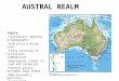 Topics: Australia’s amazing biogeography Australia’s Asian turn China coveting of Australian commodities Aboriginal claims to land and resources Foreign