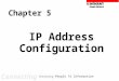 Chapter 5 IP Address Configuration Connecting People To Information