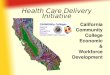 Health Care Delivery Initiative California Community College Economic & Workforce Development