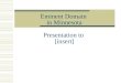 Eminent Domain in Minnesota Presentation to [insert]