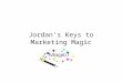Jordan’s Keys to Marketing Magic. Creativity Rules