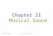 27-Aug-15 Physics 1 (Garcia) SJSU Chapter 21 Musical Sound