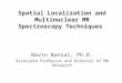 Spatial Localization and Multinuclear MR Spectroscopy Techniques Navin Bansal, Ph.D. Associate Professor and Director of MR Research