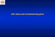 LHC status and commissioning plans. LHC in 4 slides Lest we forget Progress to date Present schedules Consequent plan for 2008