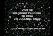 VISIT OF SIR ROGER PENROSE TO UTSA 3-6 DECEMBER 2013 UTSA PHYSICS AND ASTRONOMY