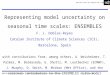 WWRP/WCRP/THORPEX Workshop – Representing model uncertainty on seasonal time scales2 December 2010 INSTITUT CATALÀ DE CIÈNCIES DEL CLIMA Representing model