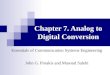 Chapter 7. Analog to Digital Conversion Essentials of Communication Systems Engineering John G. Proakis and Masoud Salehi