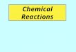 Chemical Reactions. I. What is a chemical reaction? Definition: the process by which one or more substances are rearranged to form different substances