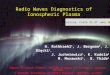 Radio Waves Diagnostics of Ionospheric Plasma 1Space Research Center, Polish Academy of Sciences, Warsaw, Poland 2 Swedish Institute of Space Physics,